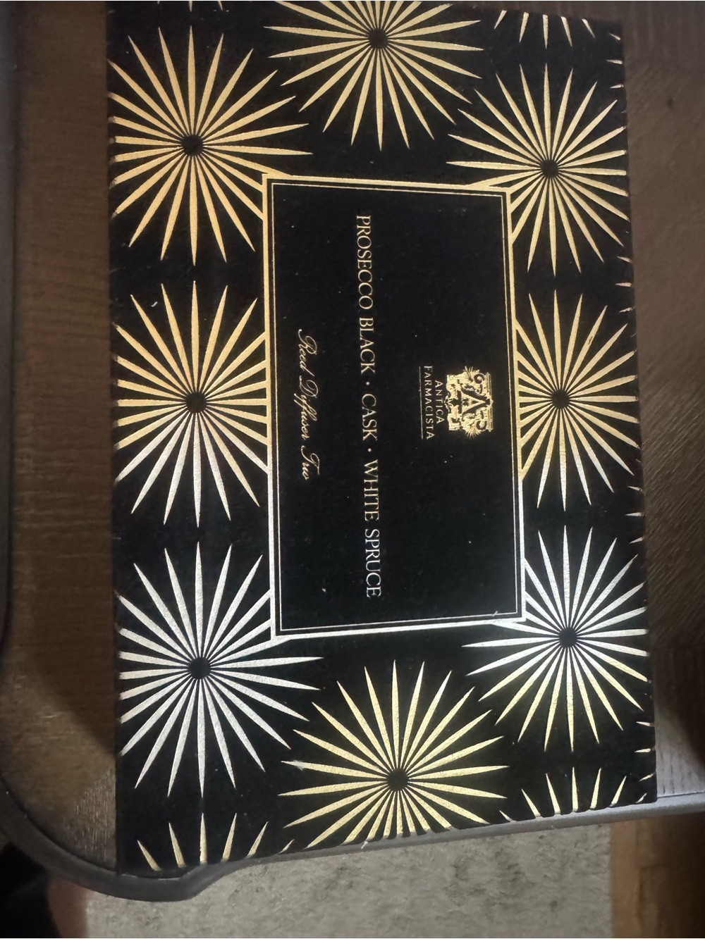 Antica Farmacista Black and Gold Starburst Gift Box